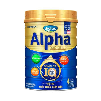 Sữa bột Vinamilk Dielac Alpha IQ Gold 4 sữa non 850g (Mới)
