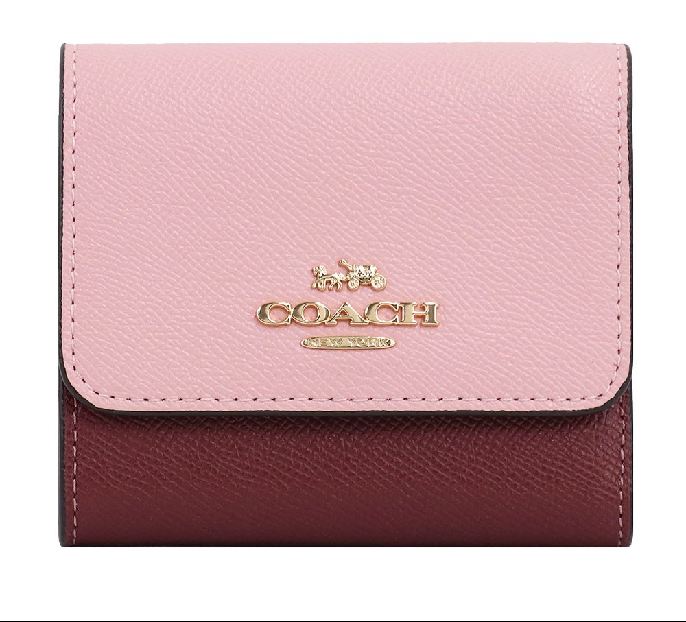 Coach Crossgrain Small Trifold Wallet Taupe Style No 37968, Trifold Wallet  : : Fashion