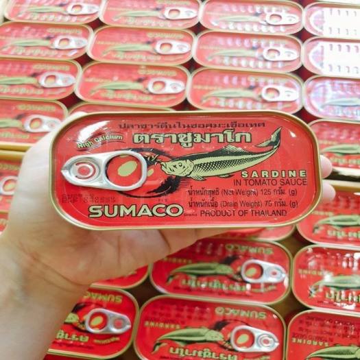 10 Hộp Cá mòi Sốt Cà Thái Lan SUMACO 125g Thượng Hạng