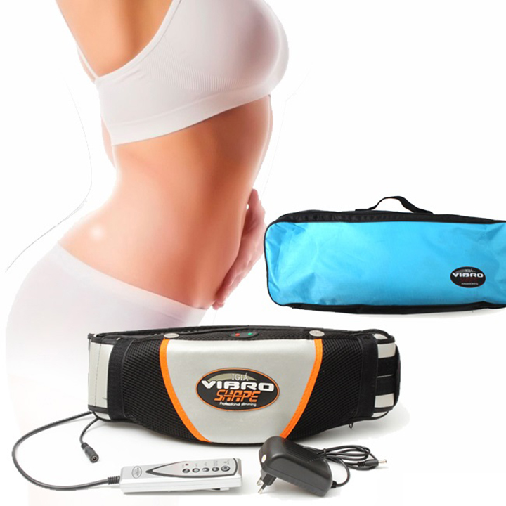 Đai massage giảm mỡ bụng Vibro Shape chính hãng giá rẻ, đánh tan mỡ thừa trên toàn cơ thể, có chế độ rung nóng. Máy đánh tan mỡ bụng, đai massage bụng, đai rung giảm mỡ bụng tốt.