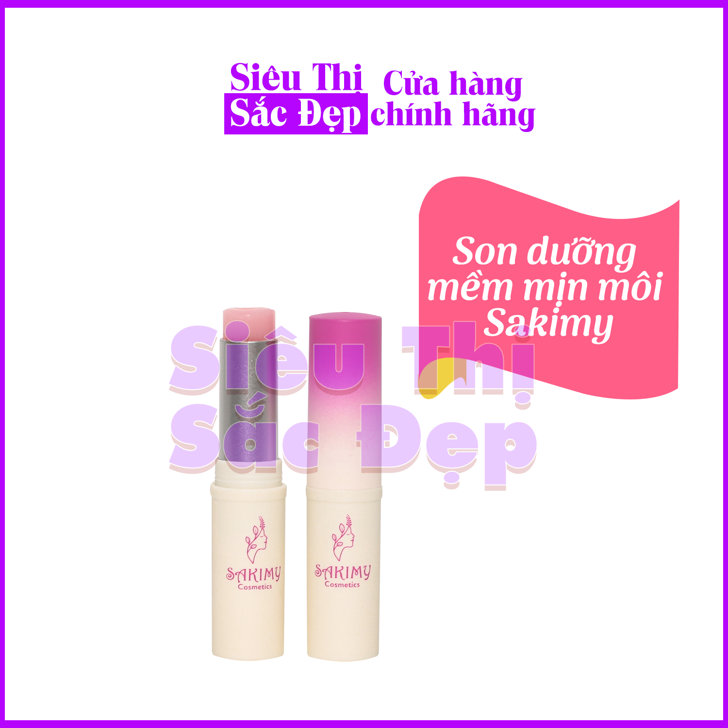 Son dưỡng môi Sakimy dưỡng ẩm cho đôi môi căng mọng