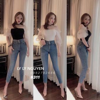 QUẦN JEAN NỮ KIỂUJEAN SIÊU CO DÃN LƯNG CAO 3 NÚT SIÊU XINH -JT39
