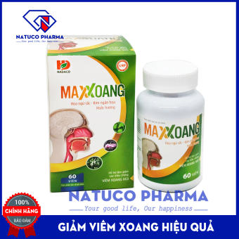 Viên uống giảm viêm xoang MAXXOANG -  giảm viêm mũi dị ứng, viêm xoang, các triệu chứng đau nhức do xoang thành phần hoa  ngũ sắc an toàn hiệu quả