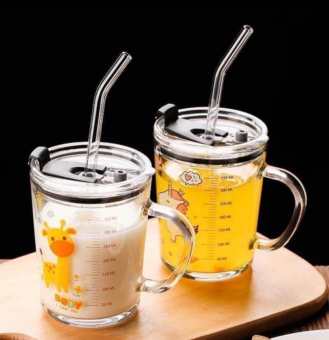 cốc pha sữa thủy tinh chia vạch cho bé