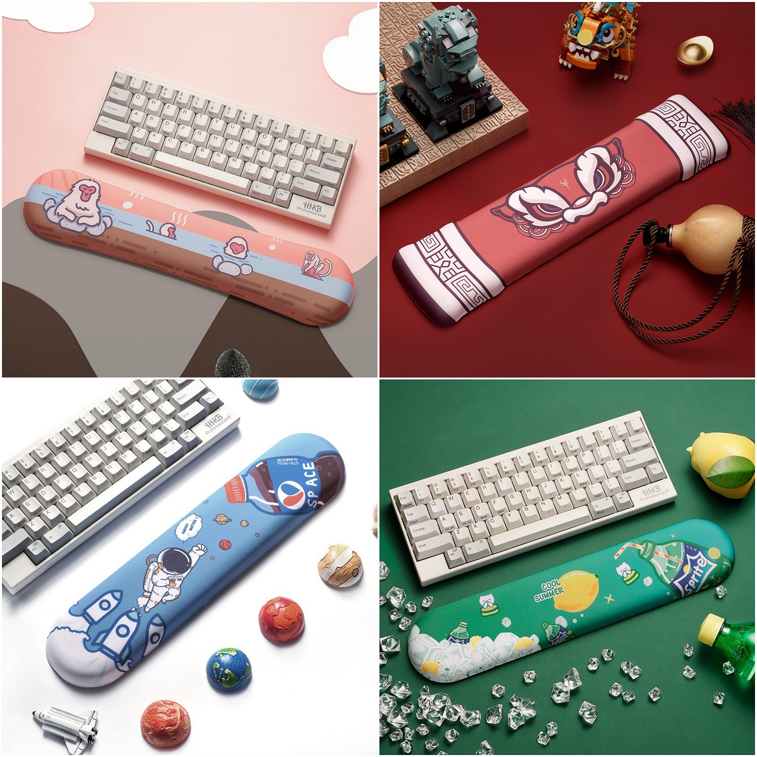 Tấm đệm cổ tay, miếng kê tay, cổ tay chống mỏi bằng xốp mềm mại cho bàn phím 108 nút, dài 46cm