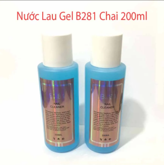 Nước lau gel  B281 chính hãng (200ml) có mùi thơm - cồn lau gel chuyên dụng cho dân làm móng.