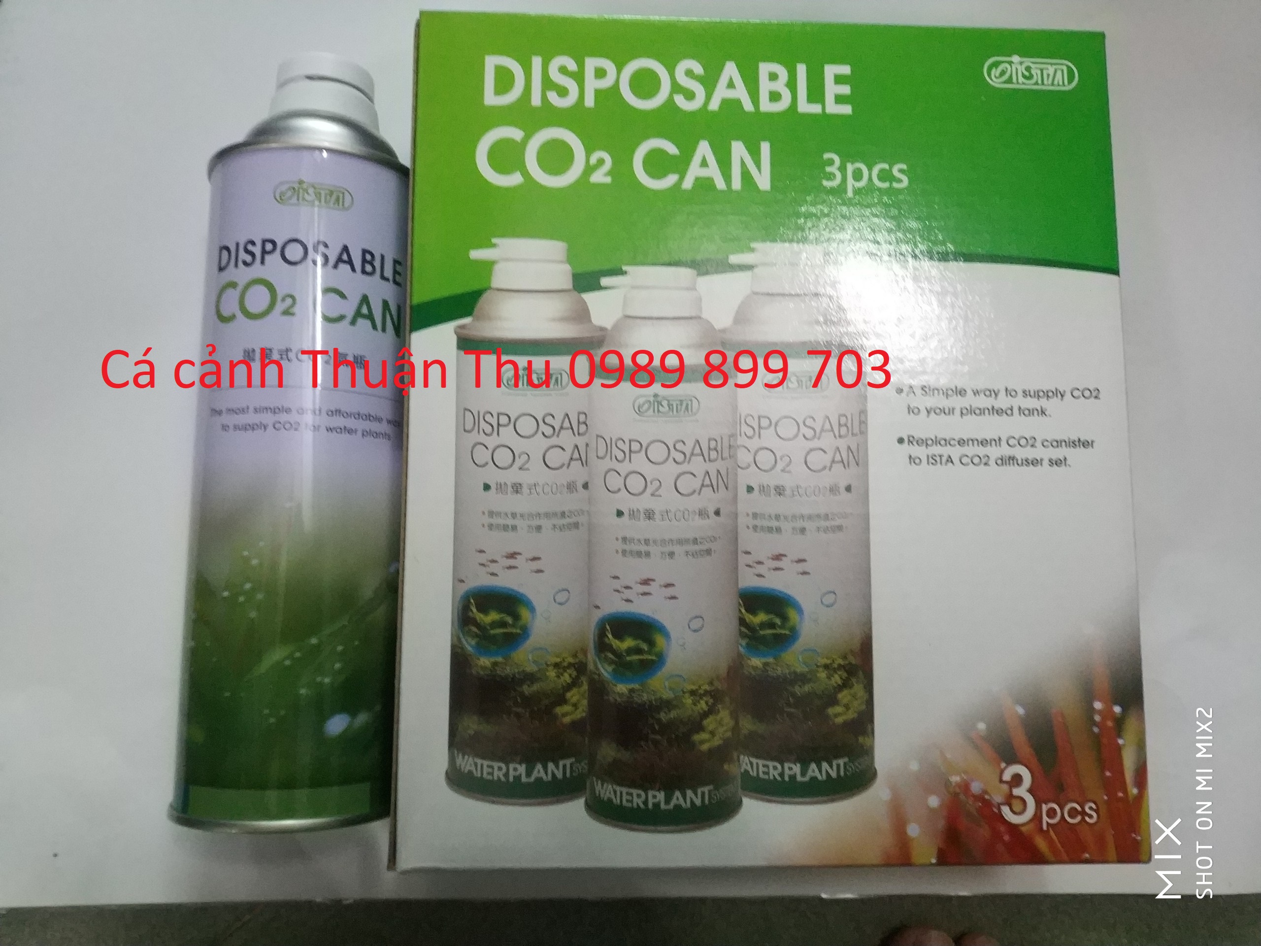 Bình kit co2 thay thế ista i-517 cho cá cảnh, thủy sinh
