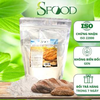 Bột làm bánh mì SFOOD 500 gram, bột bánh mì nguyên cám trộn sẵn