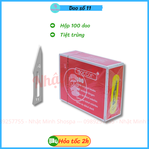 Dao số 11, dao mổ, tiểu phẫu, cắt mụn