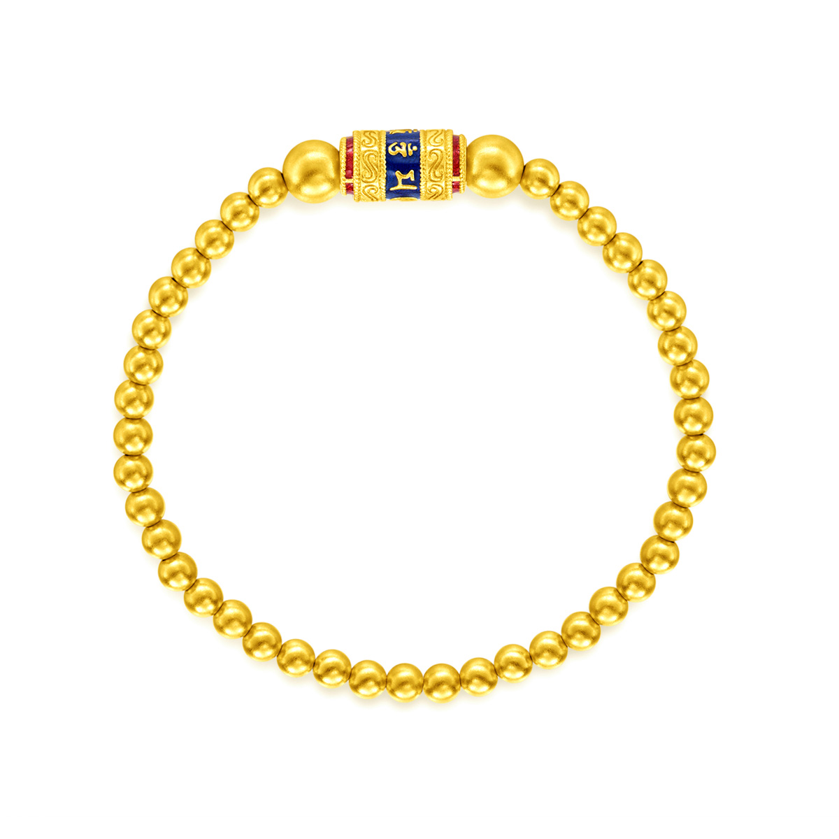 CHOW TAI FOOK 999 24K Pure Gold Irregular Gold Bracelet F227183
