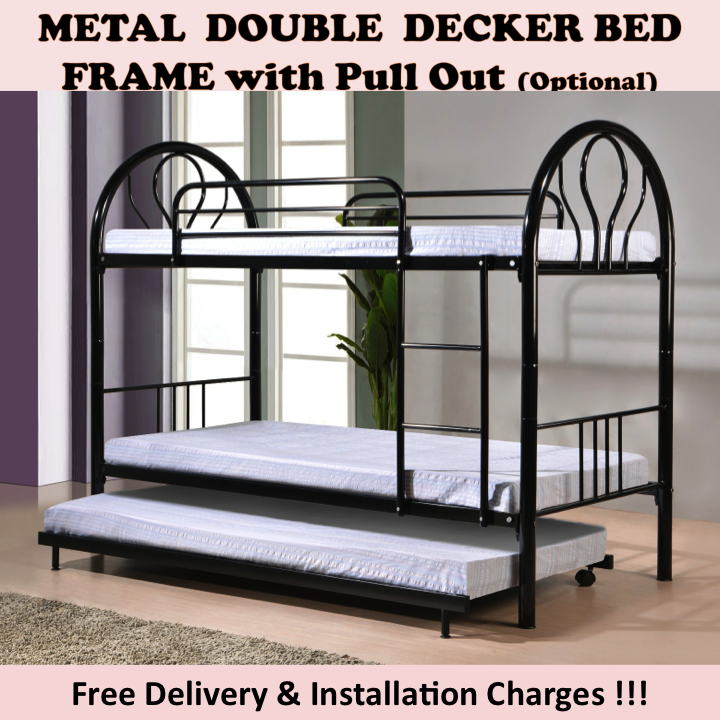 Picket and rail online double decker bed