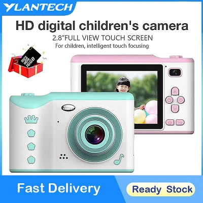 【Free 16GB TF Card】Children's Camera Full HD 2.8 Touch Screen Digital kits Camera Dual Lens 18MP For Kids Birthday Gift toys camera Support TF Card Video Recording (1)