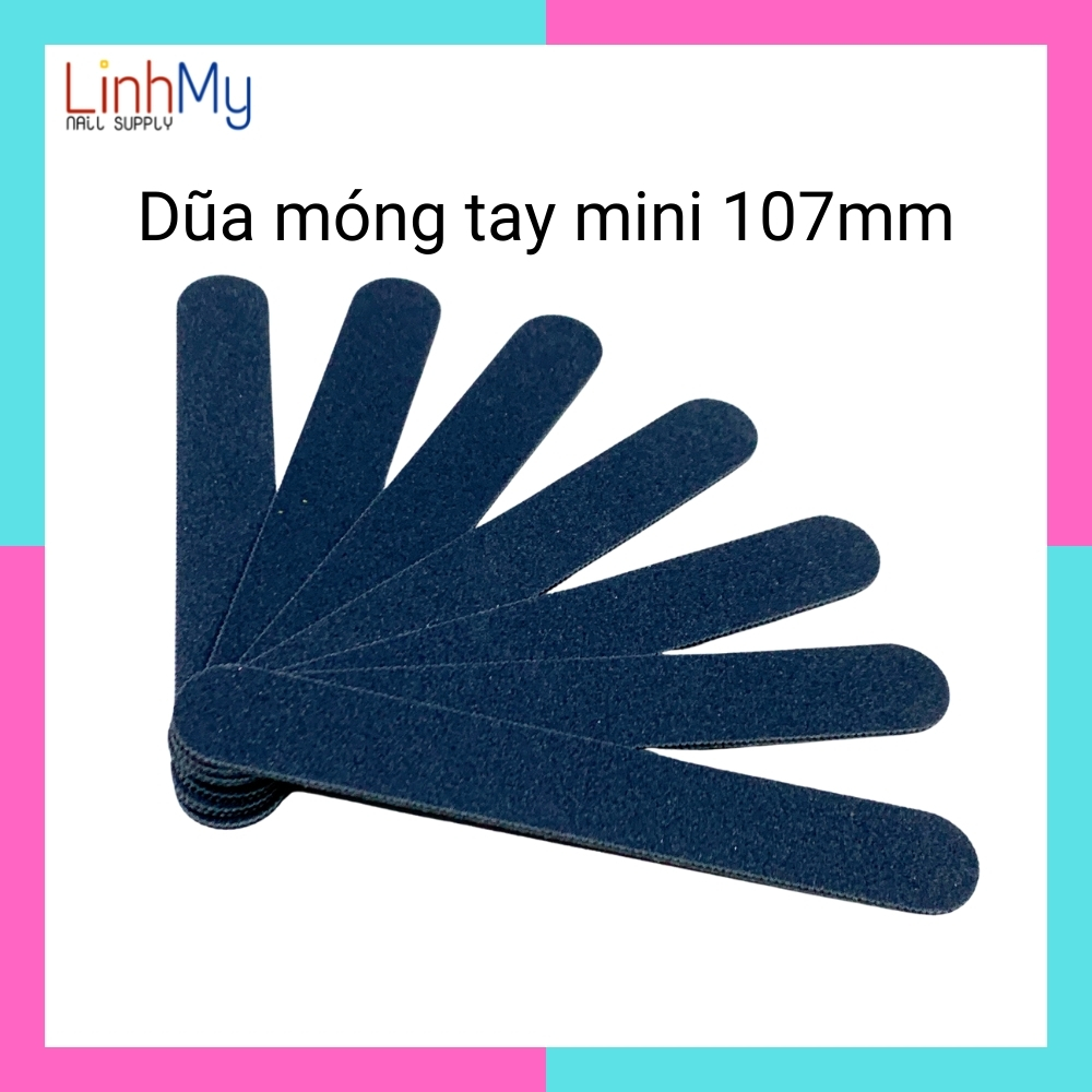 Dũa móng tay mini màu đen nhám mịn