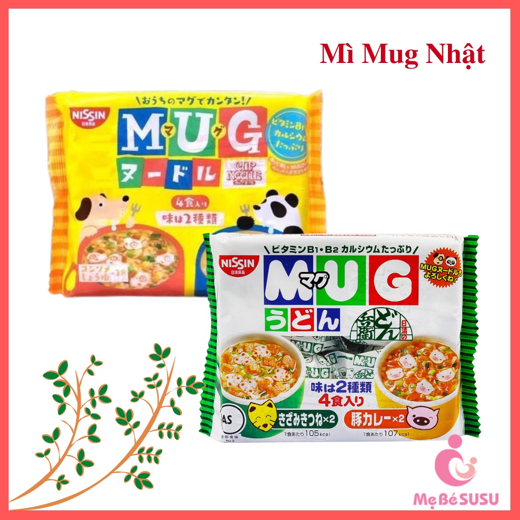 Mì mug nhật cho bé ăn dặm, mỳ mug nissin vàng xanh ăn liền nội đia nhật [date t9/2024