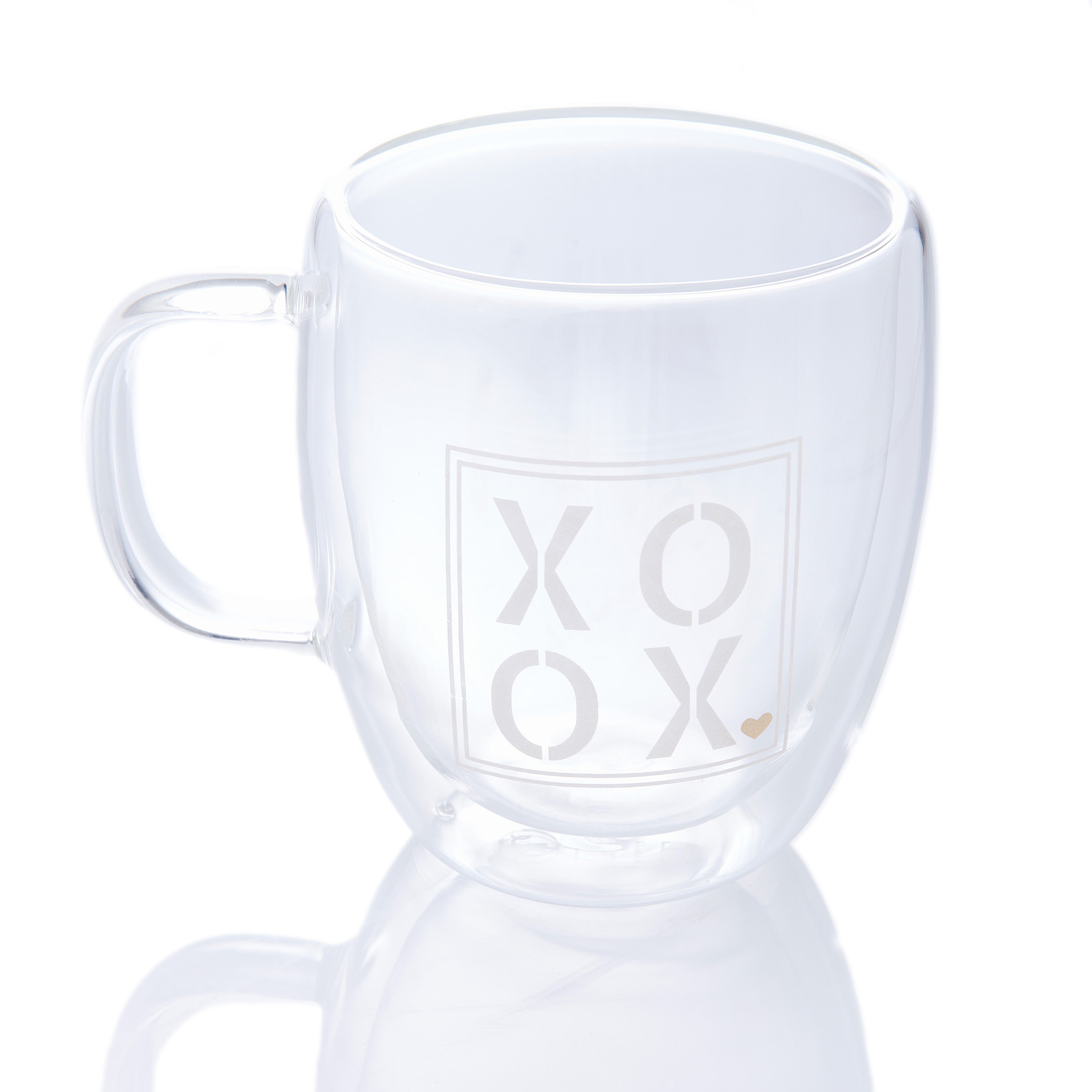 Personalized Etched Crystal Glass Coffee Mugs Double Wall Milk Tea Cup with  Acrylic Rhinestones Filled Handgrip