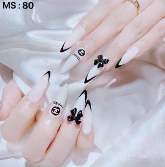 Hộp 24 Móng tay giả, móng giả A111 (Tặng kèm keo dán móng tay)