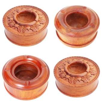 Gạt tàn thuốc bằng gỗ Hương tiện tròn