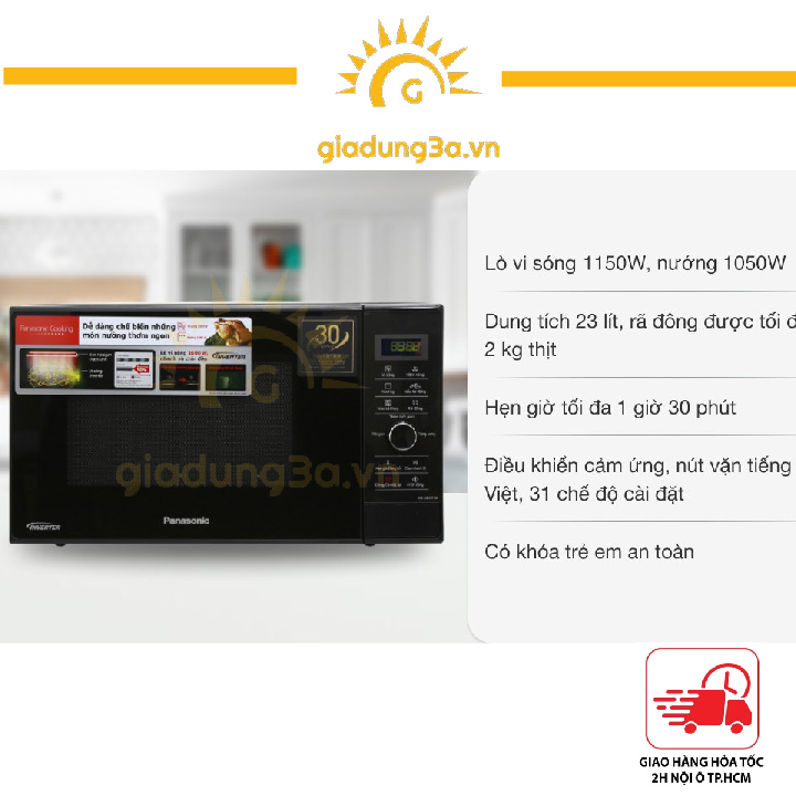 Lò vi sóng Panasonic NN-GD37HBYUE