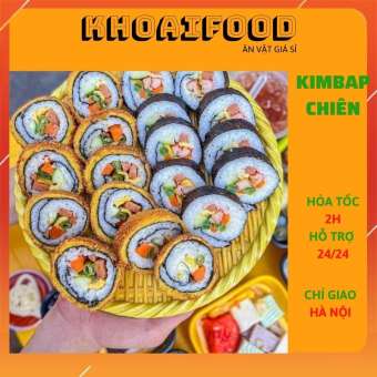 Kimbap Hàn Quốc chiên xù tẩm bột sẵn ( hộp lẻ 2 chiếc)