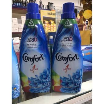 Chai nước xả vải Comfort một lần xả Hương Ban Mai chai 800m