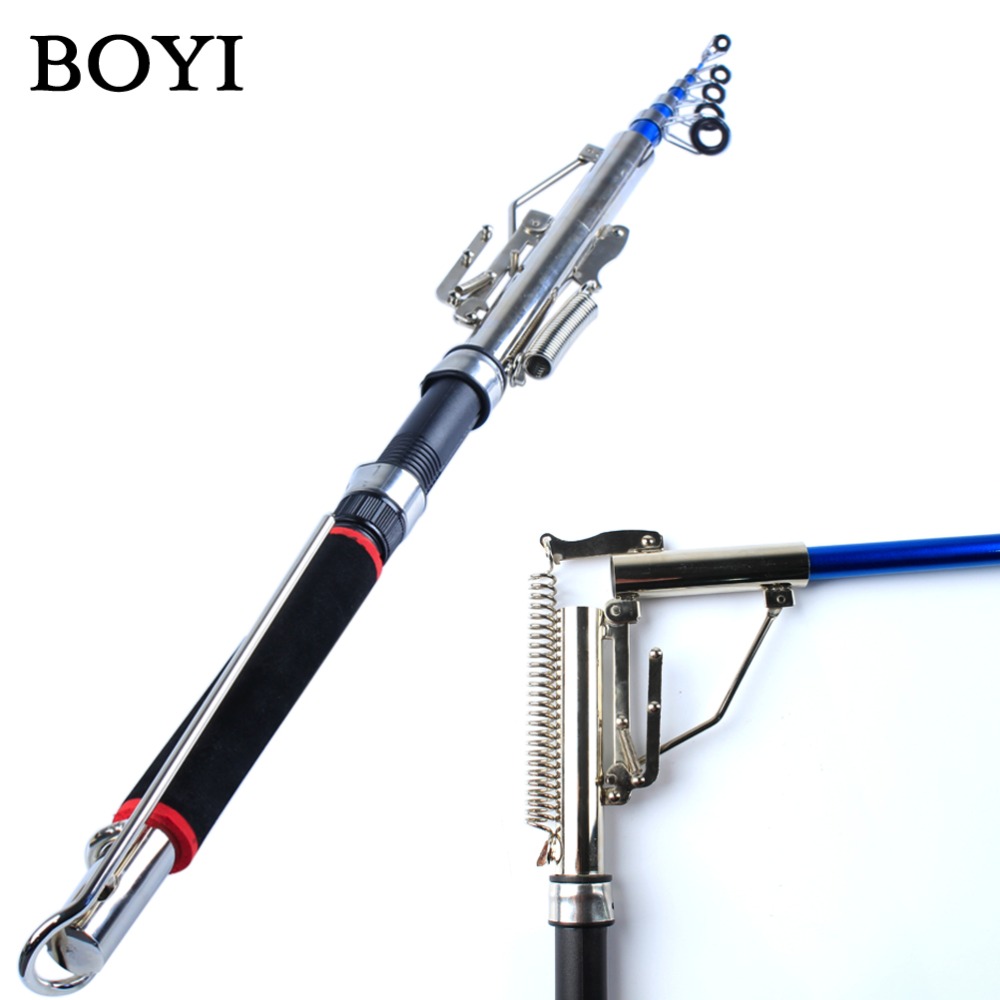 (BISA COD) BOYI Joran Pancing Antena Portable Otomatis Stainless Steel Tanpa Spool 2.1M / Joran Pancing / Dari Bahan Berkualitas Terbaik