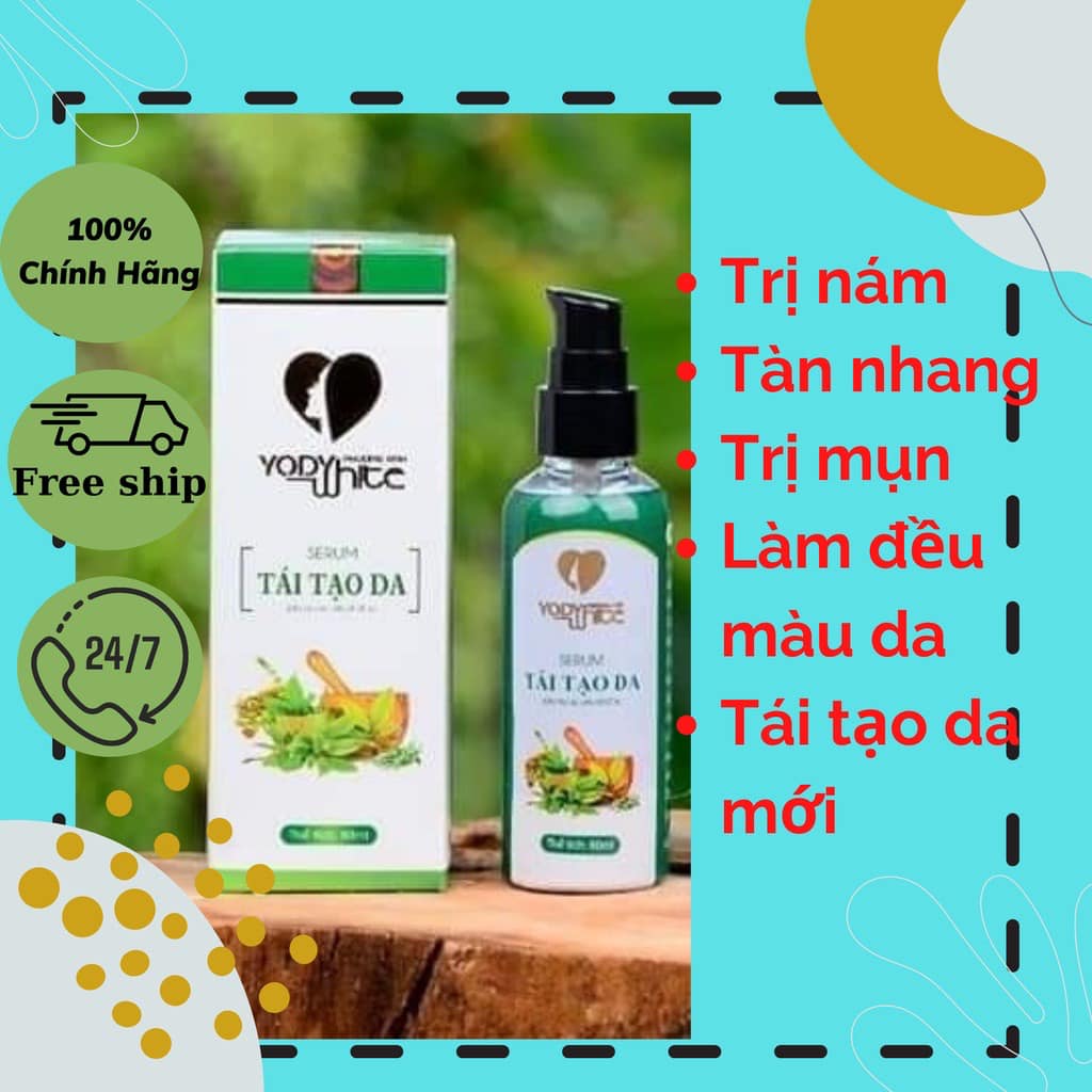 Serum thảo dược Tái tạo dac Yody White Phương Anh - sạch mụn - nám - tàn nhang