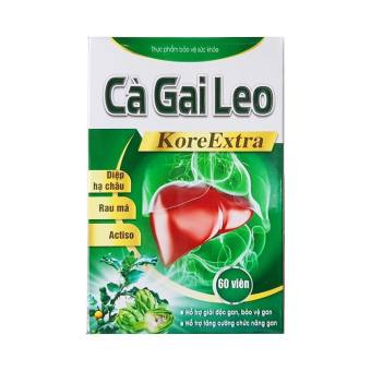 Viên uống bổ gan Cà Gai Leo Kore Extral,giúp giải độc gan, tăng cường chức năng gan, hạ men gan- Hộp 60 viên- HSd năm 2023 - Cà Gai Leo Kore Extra