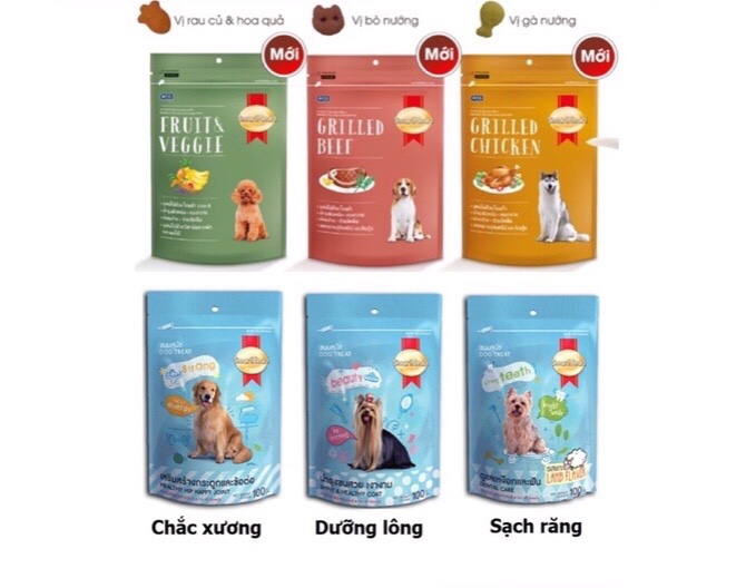 [HCM] Bánh thưởng cho chó Smartheart 100gr đủ vị