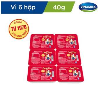 Sữa đặc có đường Ông Thọ đỏ - Vỉ 6 Hộp x 40g