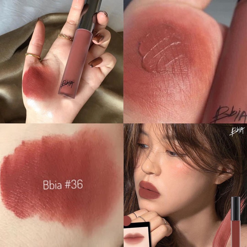 Son kem bbia last velet lip tint ver 8 màu 36 hồng nâu