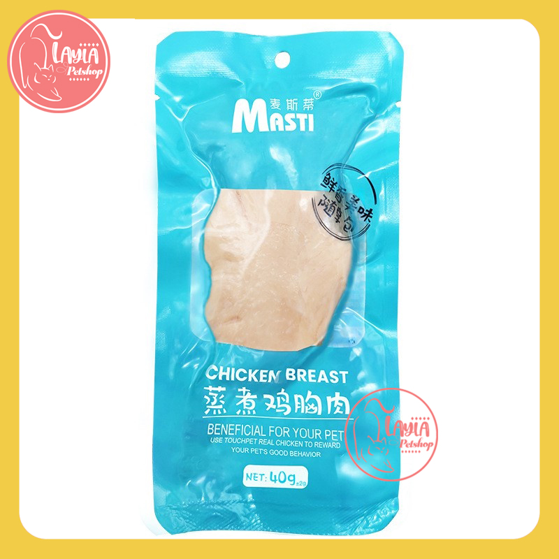 Ức gà ăn liền Masti cho chó mèo