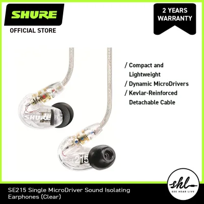 Shure SE215 Sound-Isolating In-Ear Stereo Earphones (2)