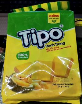 BÁNH TRỨNG TIPO KEM SẦU RIÊNG  220G HAY BÁNH TRỨNG TIPO 220G