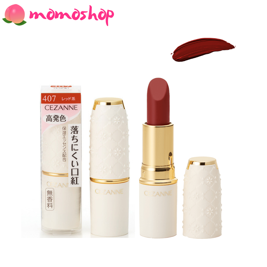 Son Cezanne LASTING LIP COLOR N Nhật Bản [102, 105, 205, 407, 501, 504] - Son Lì Nhiều Dưỡng Cezanne Nhật - Momoshop