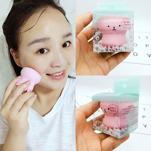 Cọ rửa mặt bạch tuộc làm sạch sâu lỗ chân lông, massage da nhẹ nhàng, làm sáng và trẻ hóa làn da, bạch tuộc massage rửa mặt mềm mịn.