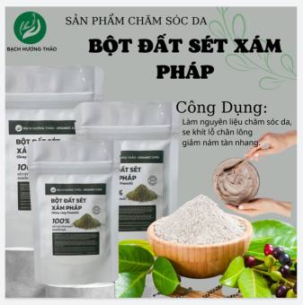 BỘT ĐẤT SÉT XÁM ( Gray clay  ). Mặt nạ làm mịn da