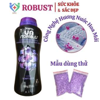 [HCM] Viên Xả Quần Áo Downy Tím 1.06kg - Hạt Xả Vải Hương Nước Hoa của Mỹ Tách Lẻ 100 gram Mẫu Mới Giúp Quần Áo Thơm Lâu Mềm Vải Robust