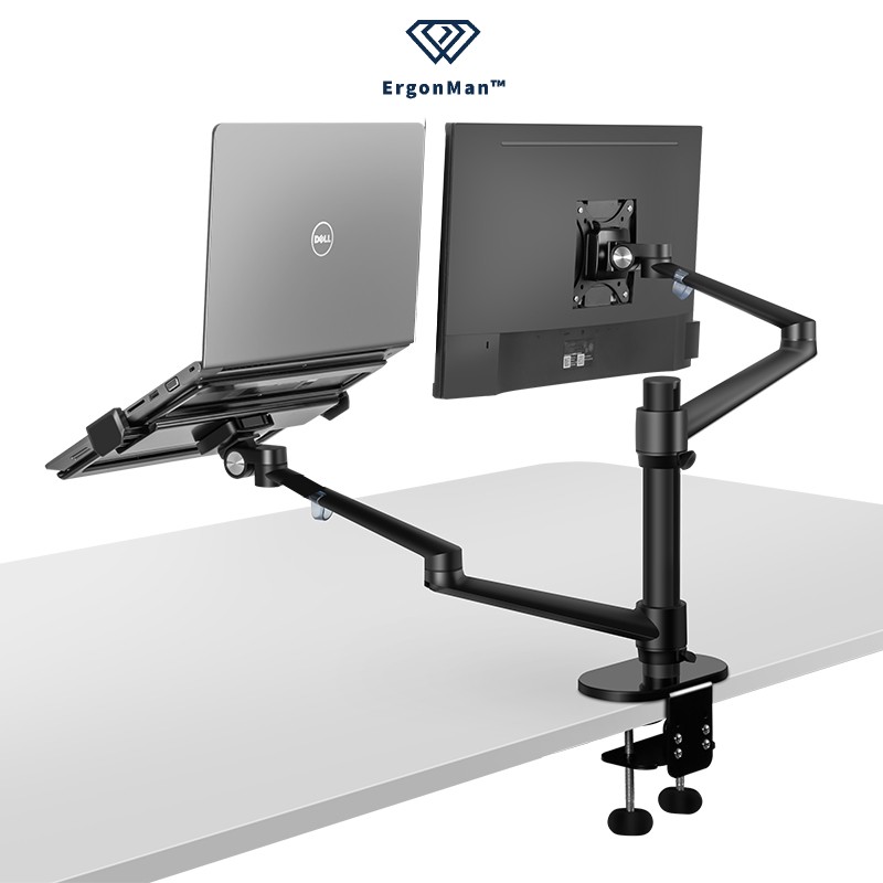 desktop monitor and laptop stand