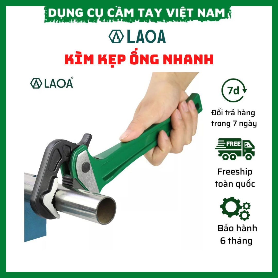 Kìm - cờ lê kẹp ống nhanh laoa, kìm kẹp đa năng vặn mở ống nước, sửa chữa cơ khí ống nước chuyên dụng