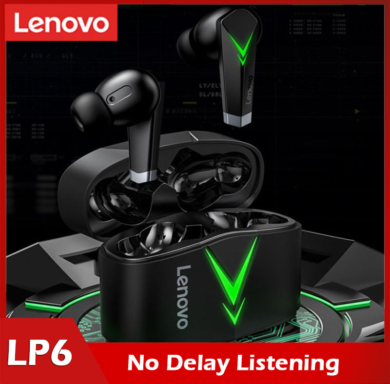 Tai Nghe Lenovo LP6 Chính Hãng Tai Nghe TWS Bluetooth Không Dây Trò Chơi Điện Tử, Nghe Không Chậm Trễ Và Giải Mã Kép, Cho Android Iphoe