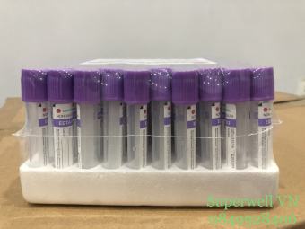 Ống Nghiệm Kháng Đông Nắp Cao Su EDTA K2