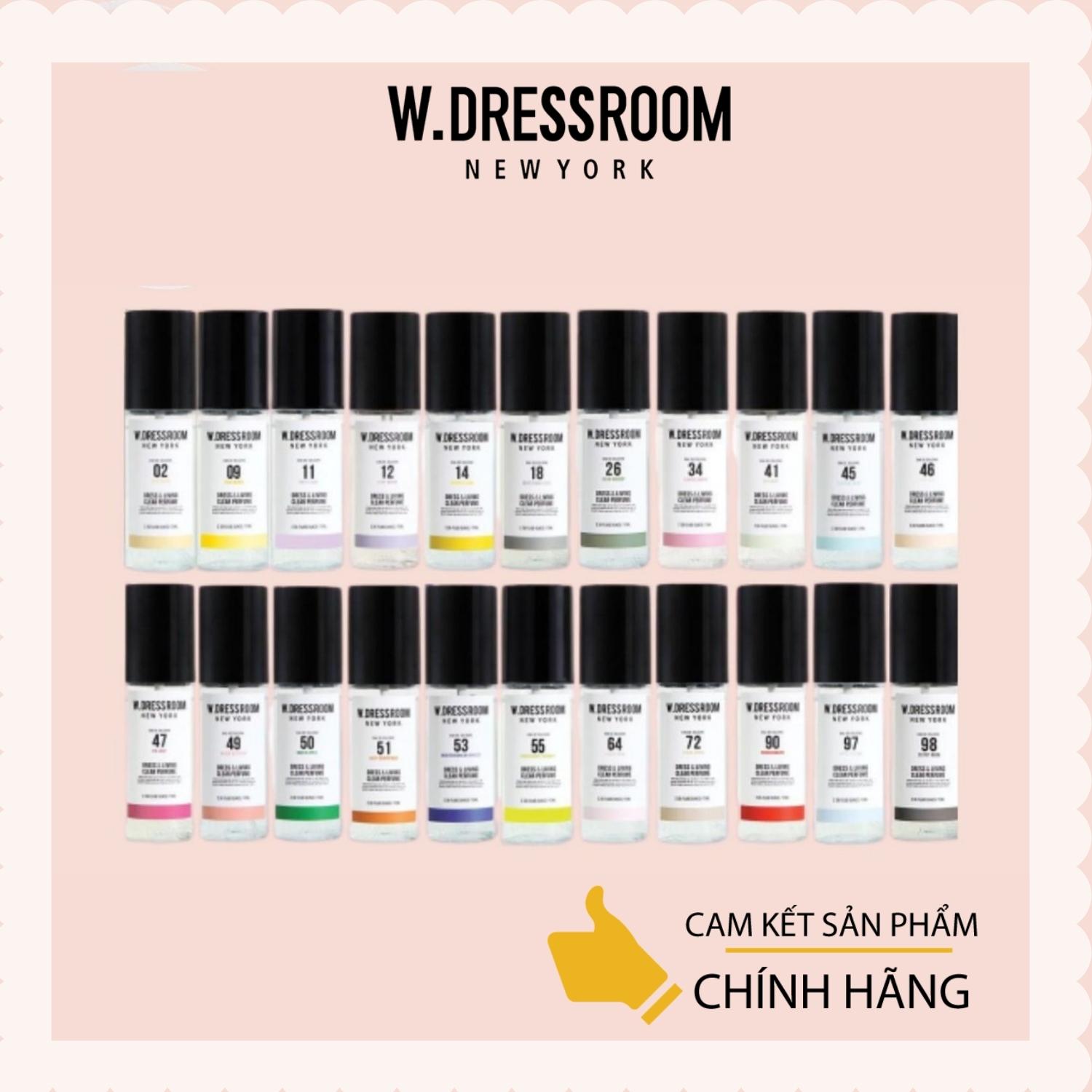 Nước hoa W DRESSROOM, nước hoa xịt khử mùi, nước hoa xịt thơm quần áo, phòng ngủ