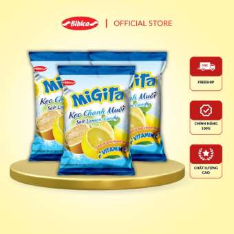 Combo 3 Kẹo Cứng Migita Chanh Muối Bibica 70g