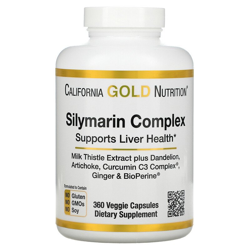 Bổ gan, Giải độc, California Gold Nutrition, Silymarin Complex