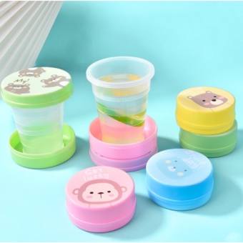 Ly Gấp Gọn/Cốc Xếp , Ly uống nước nhựa mini có thể gấp gọn hình thú nhiều màu thích hợp du lịch, cho công sở, dã ngoại. NT089