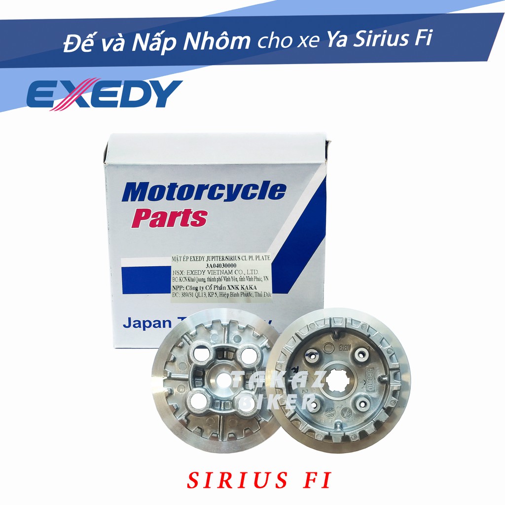 Đế nhôm và mặt ép nồi sirius fi / jupiter fi - exedy