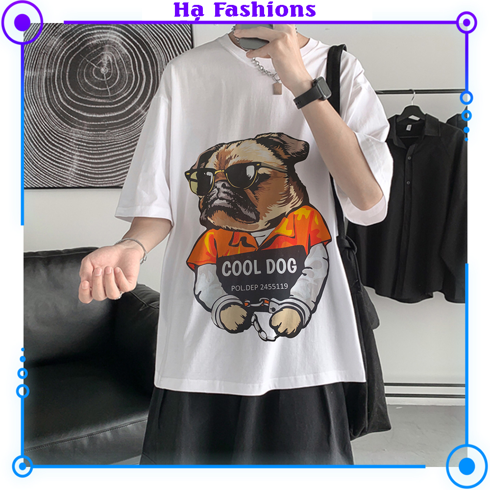 Áo thun unisex tay lỡ form rộng vải cotton dày mịn thoáng mát - áo phông nam nữ cổ tròn - Hạ Fashions
