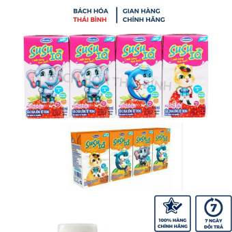 Lốc 4 Hộp Sữa chua uống Susu Dâu/Cam IQ 110ml