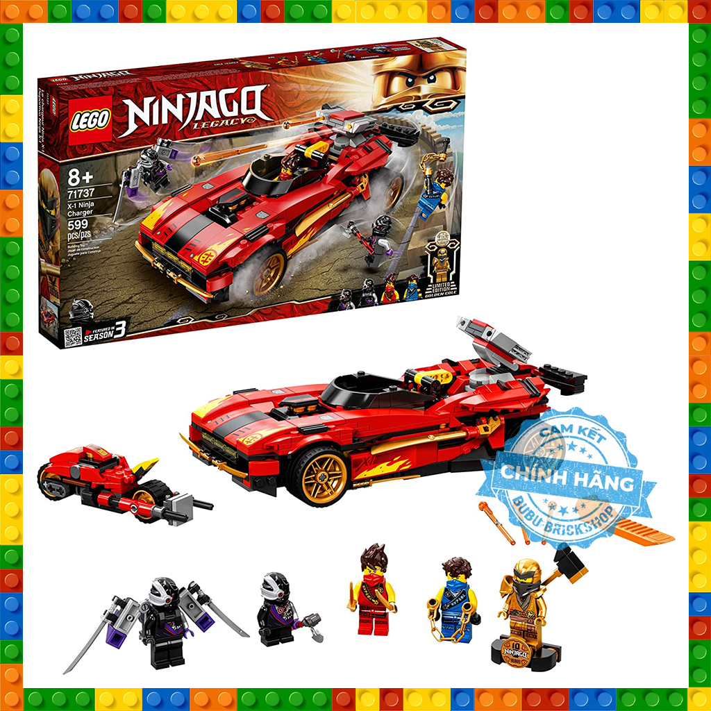 Lego ninjago 71737 - x-1 ninja charger - bộ xếp hình lego xe chiến đấu của kai