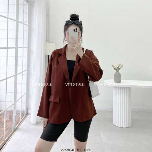 Aó khoác blazer nữ áo vest nữ dáng rộng phong cách hàn quốc hàng thiết kế |  Shopee Việt Nam